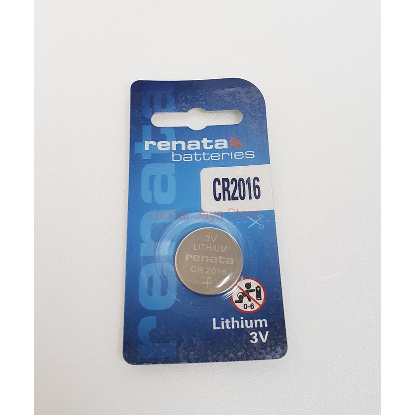 BATERY / BATTERIES RENATA CR2016 (Asli)