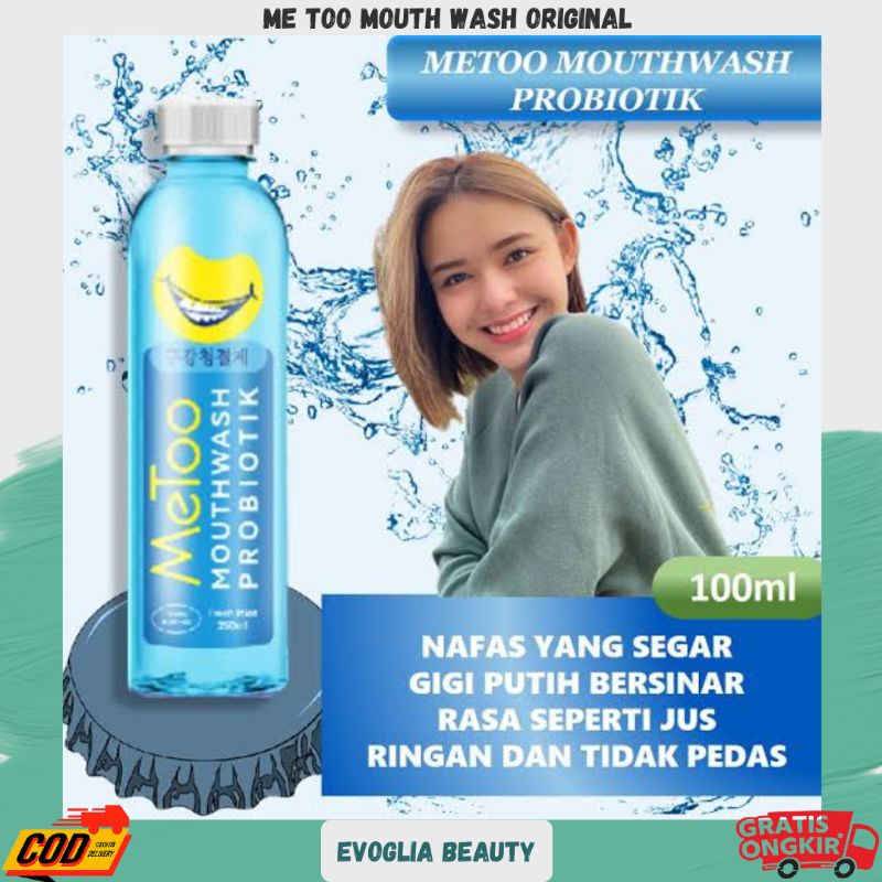 Jual Metoo Mouthwash With Prebiotik 100ml Original Metoo Obat Kumur