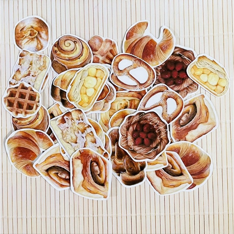 

sticker set bakery stickers stiker set roti kue isi banyak