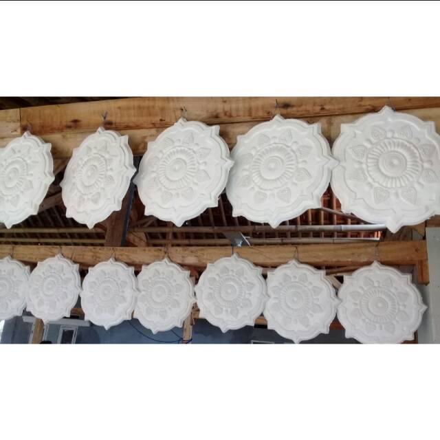 Kap lampu Gypsum / kap lampu / hiasan dinding / bintang