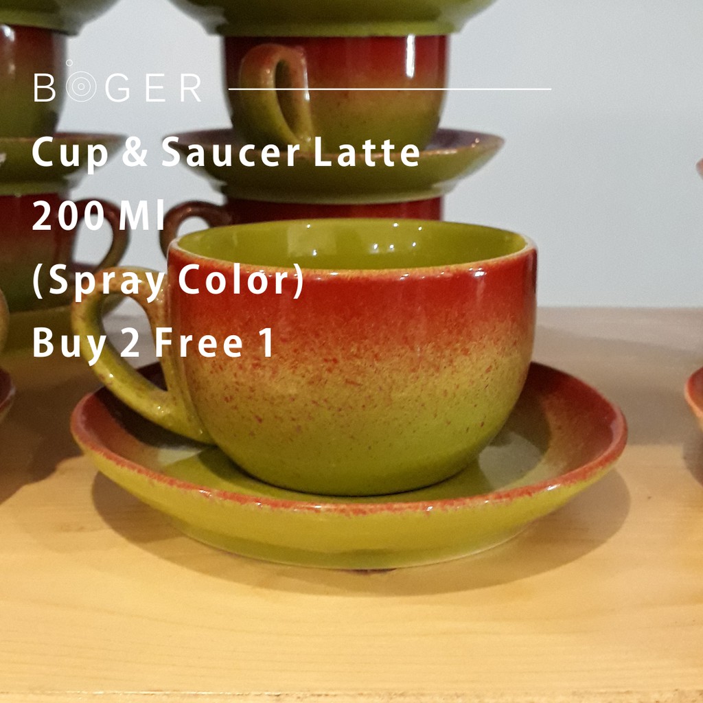 CANGKIR KERAMIK 200 ML l CUP SAUCER LATTEl SPRAY SERIES l CANGKIR KERAMIK 200 ML l CUP SAUCER LATTEl SPRAY SERIES l