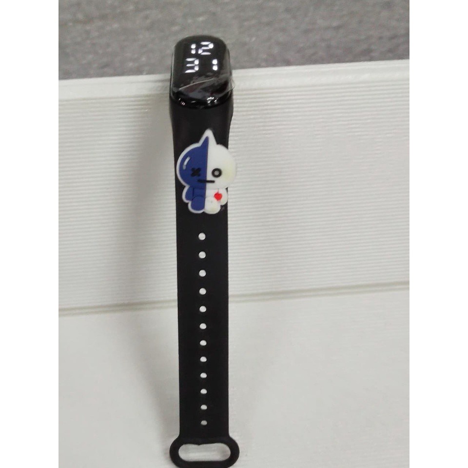 Brgunik - Jam Tangan Elektronik Led Anti Air Bahan Silikon Untuk Anak / Jam Tangan Karakter JT027-GREY VAN