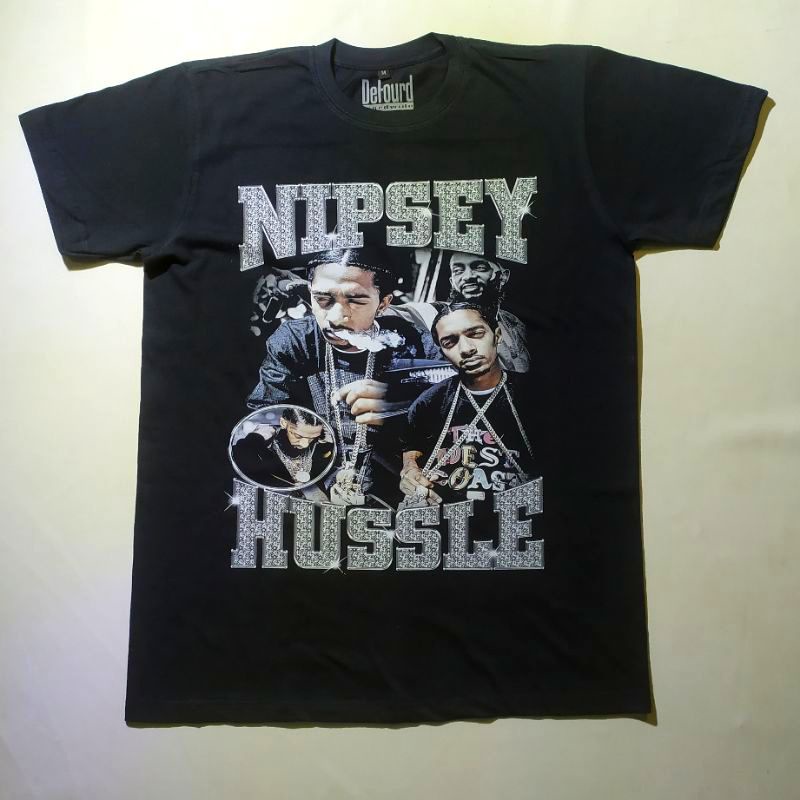 Nipsey Hussle Rap Tee/Kaos Musik Rapper Hip-Hop Nipsey Hussle Unisex Oversize