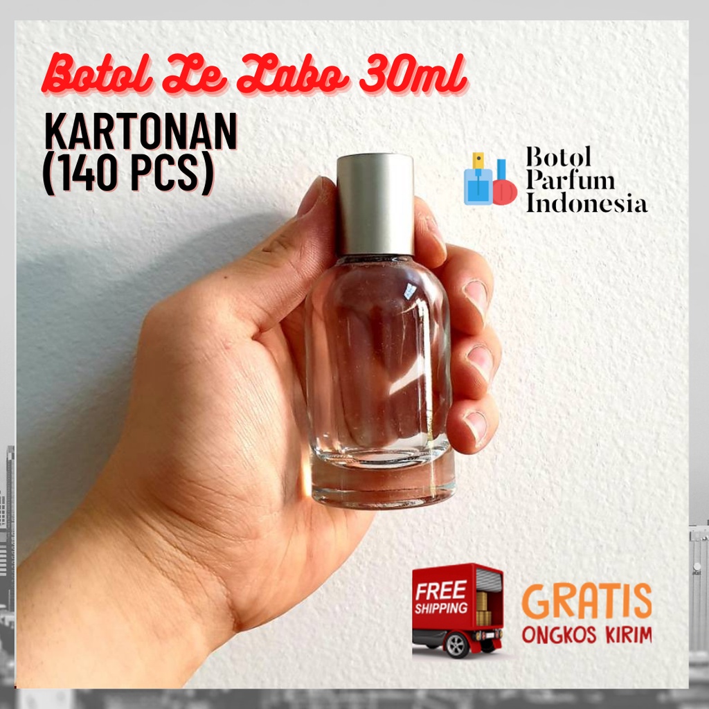 BOTOL PARFUM SPRAY KACA KOSONG 30 ML GROSIR 1 KARTON 140 PCS EASY PUMP (LE LABO 30 ML) EASY PRESS / 