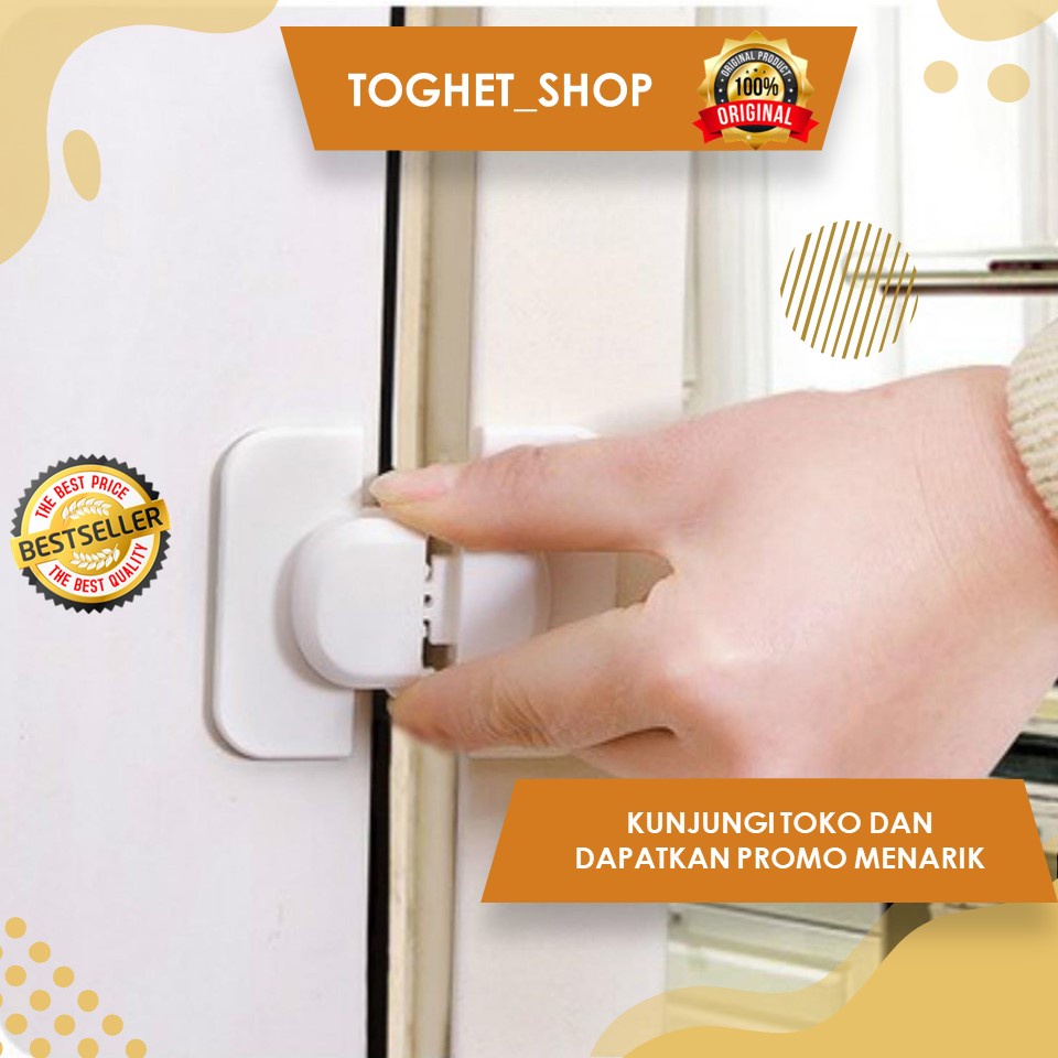 Alat Pengunci Pintu Kulkas Pengaman Pintu Kulkas Serbaguna Pengunci Pintu Tambahan Lemari Kabinet