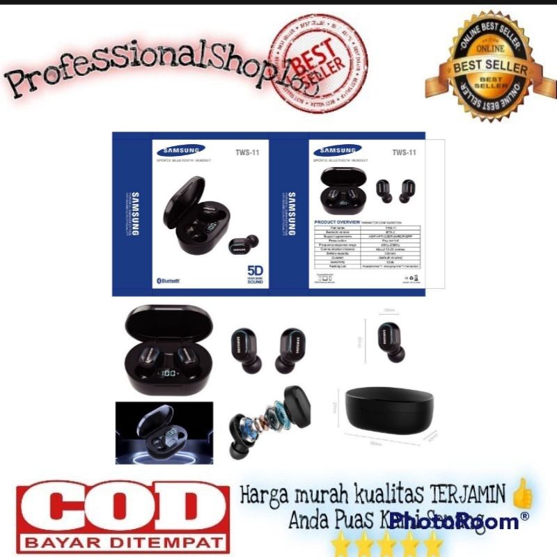 PS - Headset bluetooth Samsung tws 11 / headset bluetooth wireless tws 11 mic