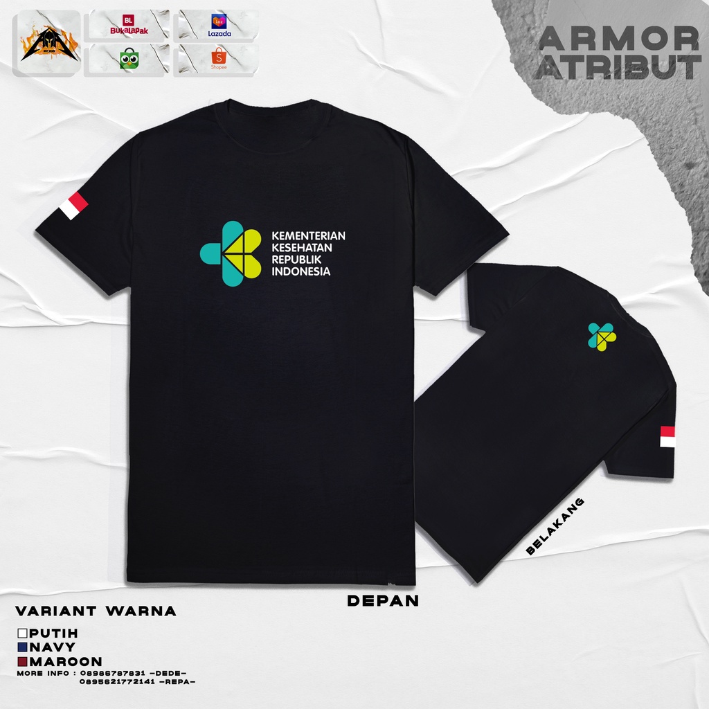 kaos baju kemenkes armor atribut
