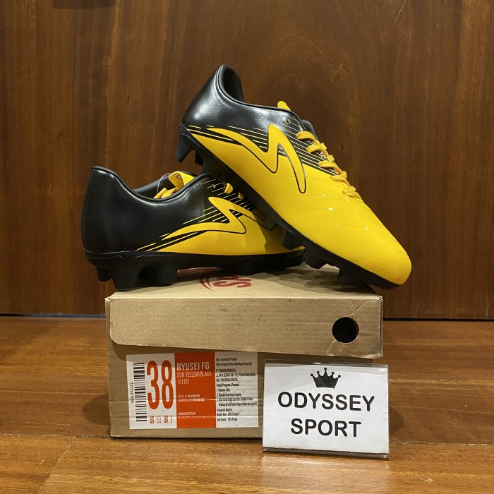 Sepatu Bola Specs Ryusei FG (Sun Yellow / Black) - 37