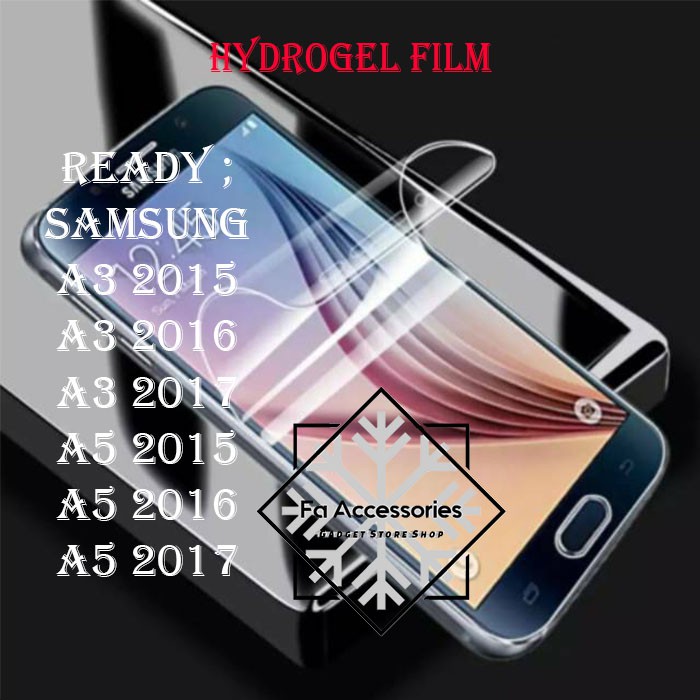 FA ANTI GORES JELLY HYDROGEL SAMSUNG GALAXY A3 A310 A320 A5 A510 A520 FULL SCREEN PROTECTOR  SHOCK