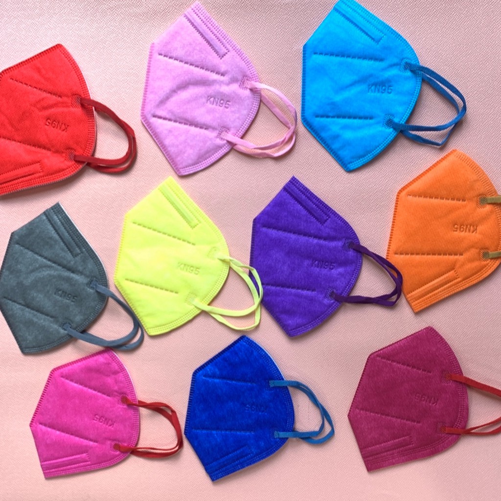 Masker Warna KN95 Dewasa Masker 5Ply Bahan Premium Import/Masker KN95 Duckbill Dewasa