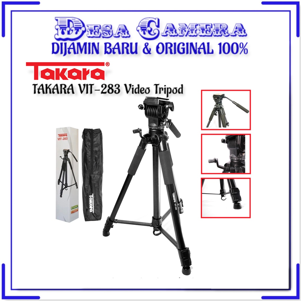 Takara VIT 283  Tripod Video Dan Kamera