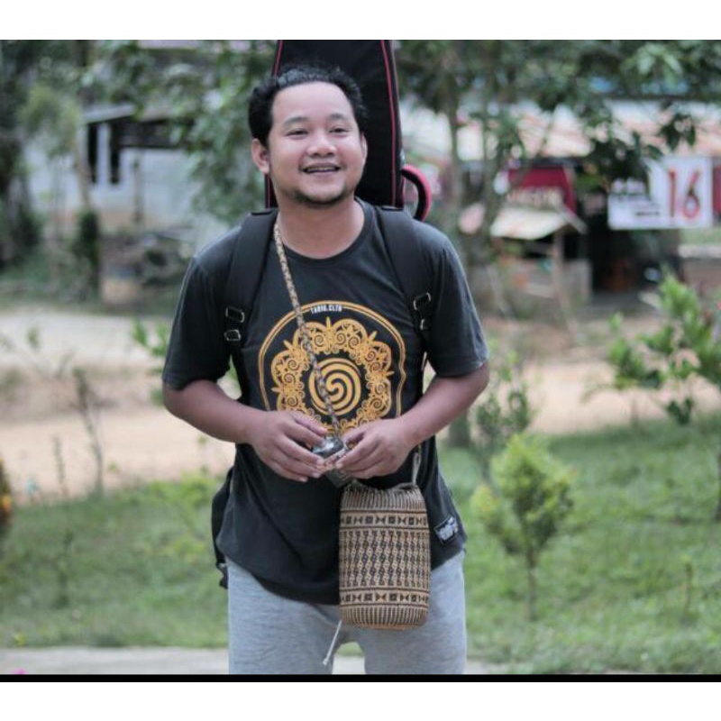 tas anjat rotan selempang laki-laki pria wanita cowok cewek tas selempang rotan tas rotan selempang 