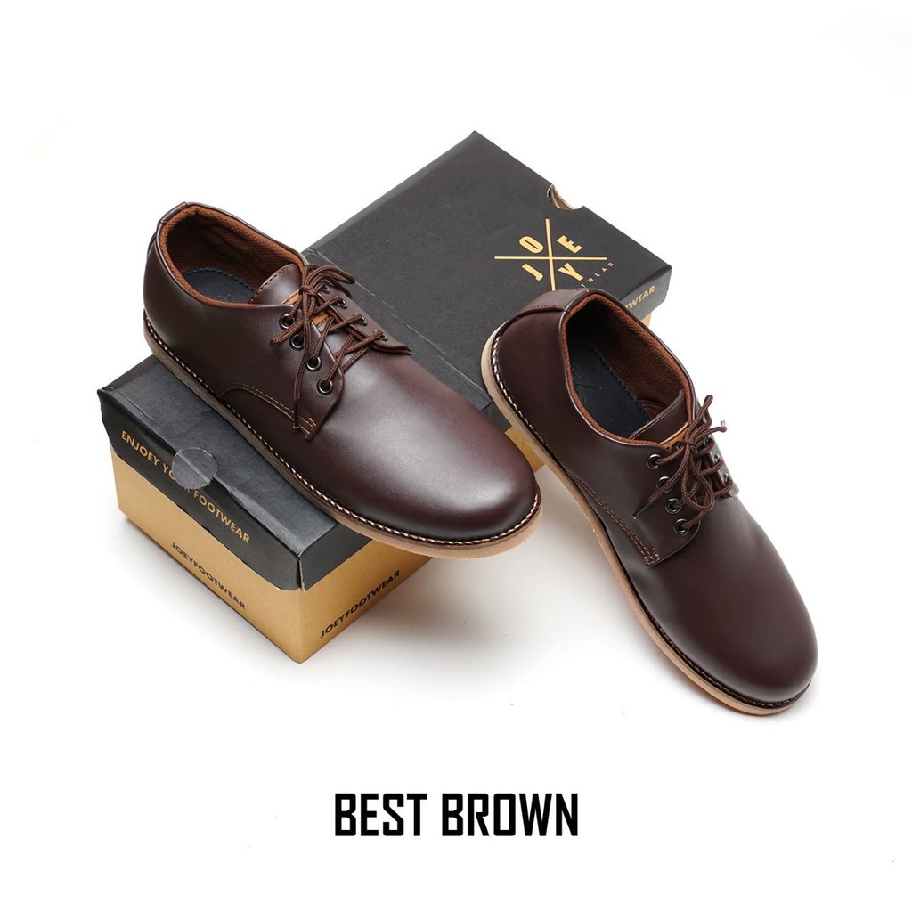 Sepatu Joey Footwear Formal Keren Best Brown
