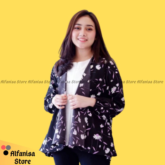 SALE LONG OUTER / OUTER WANITA PANJANG 989 - PUTIH