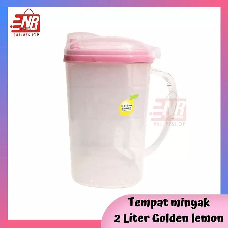 Tempat minyak goreng golden lemon 2liter/Oil pot/Tempat minyak goreng 2L