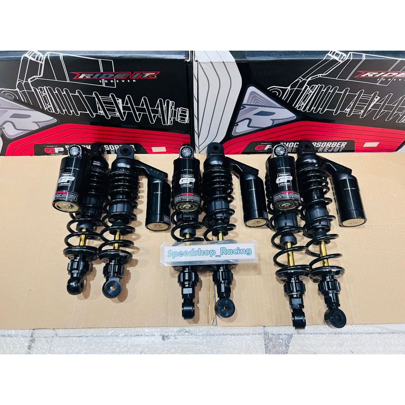 Shockbreaker Ride it GP premium COPY RCB series AS GOLD full black GP RIDEIT full black as gold ukur