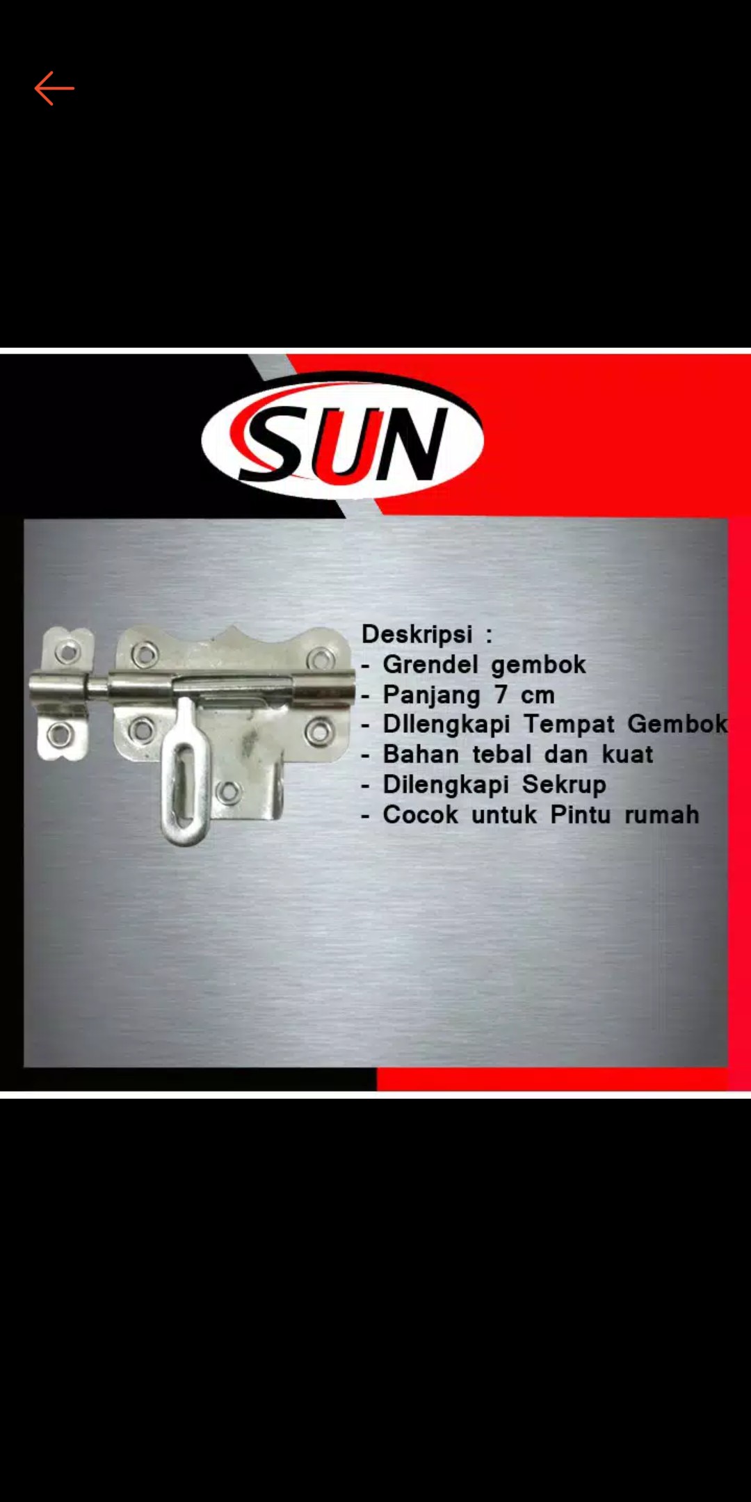 Grendel Overpal Gembok | Selot Slot Overpal Gembok
