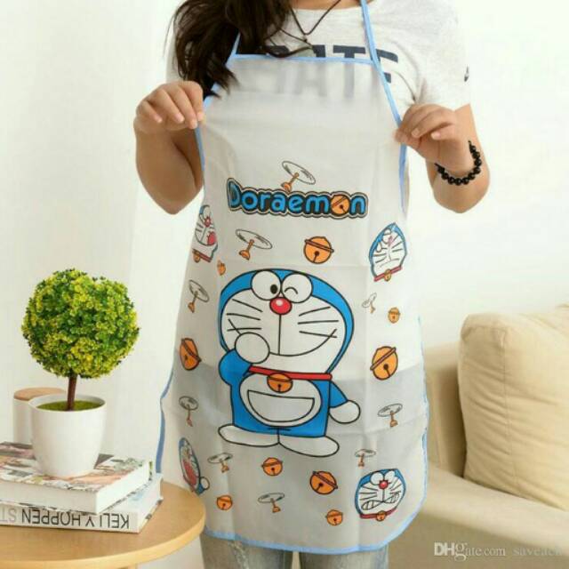 Apron plastik motif lucu celemek anak dan dewasa