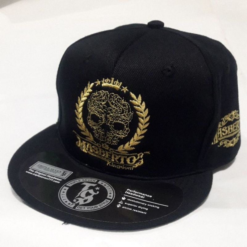 TOPI MASBERTO KINGDOM GOLD FULL BORDIR