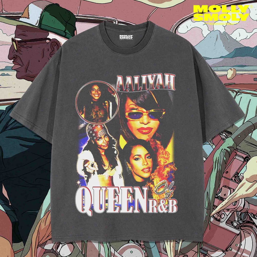 KAOS OVERSIZE AALIYAH VINTAGE OVERSIZE | OVERSIZE T-SHIRT | AALIYAH