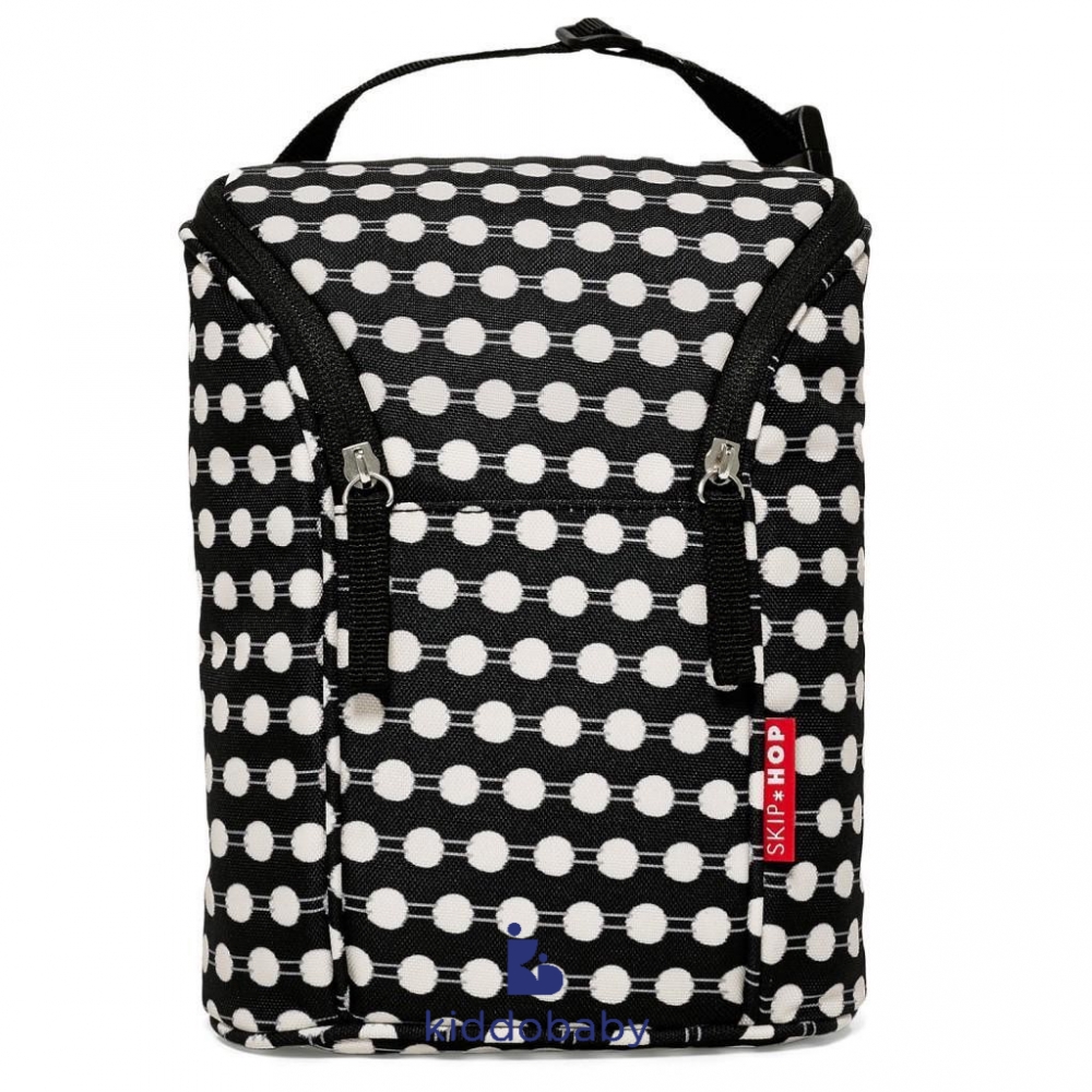 Skiphop Grab &amp; Go Double Bottle Bag - Connected Dots