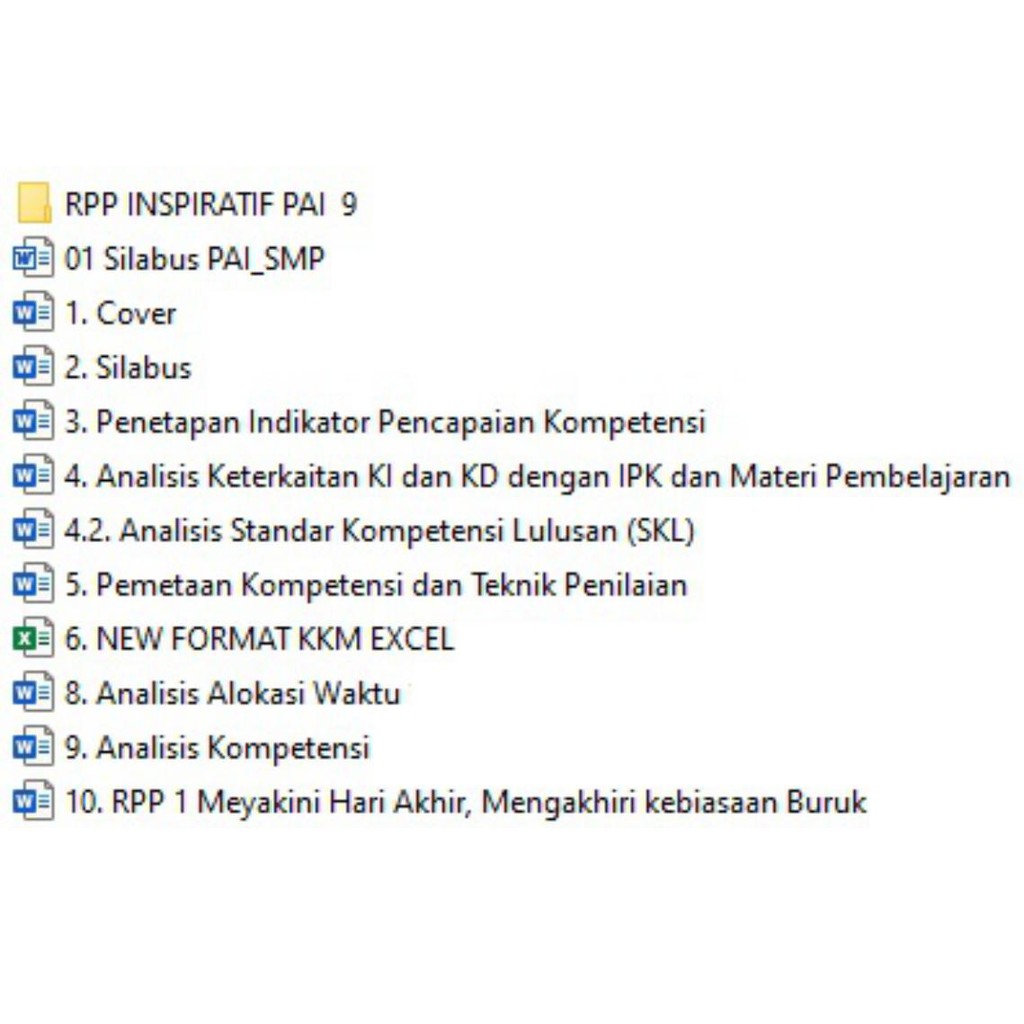 Cd Rpp Silabus Pembelajaran Pai Bp Smp Mts Kelas 9 K13 Shopee Indonesia