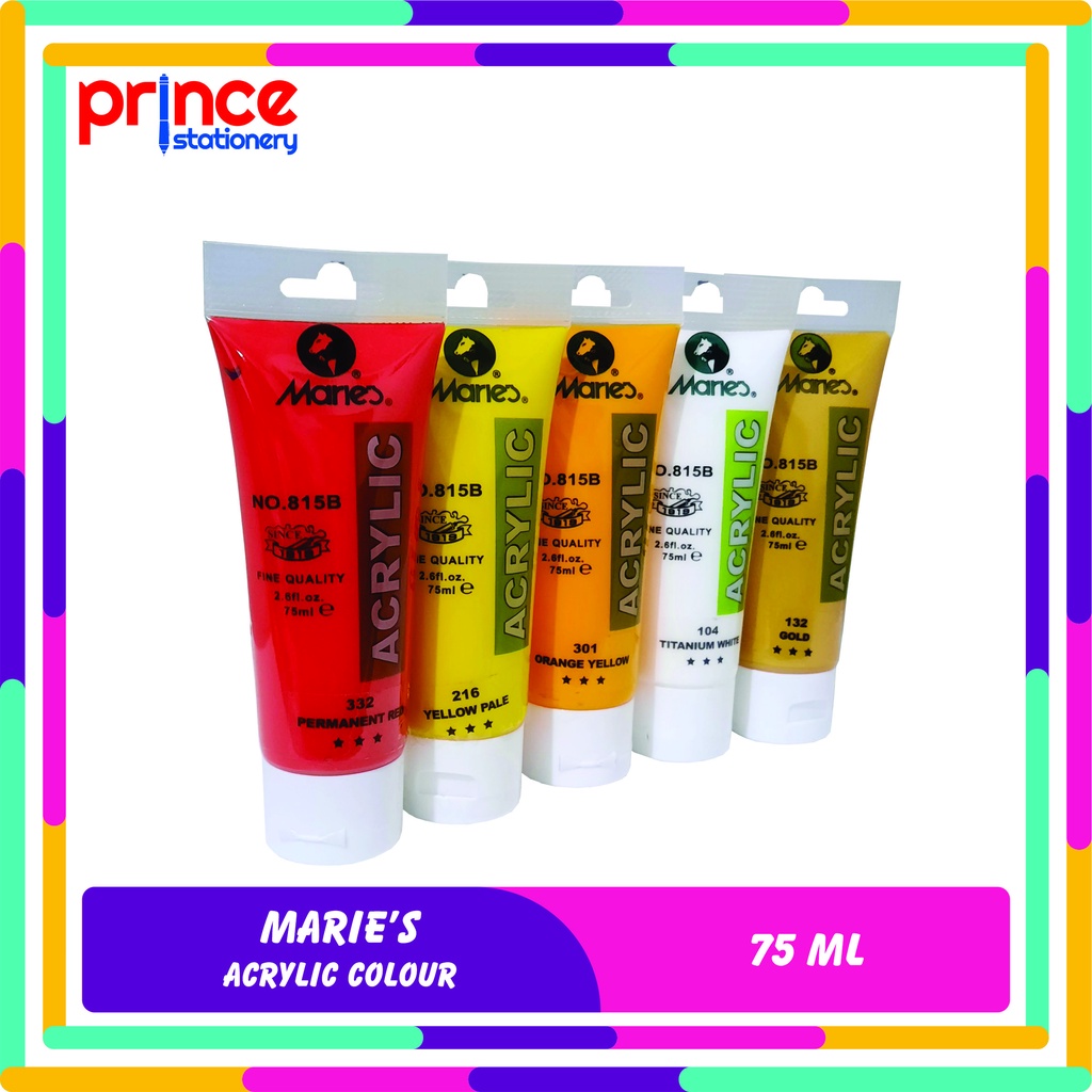 

MARIES ACRYLIC COLOUR 75 ML / CAT AKRILIK MARIES 75 ML