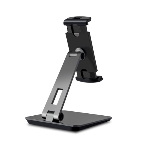 POS Tablet Stand Holder Desktop AP-7X - DARK GREY [ Alat Kasir Toko / Gudang ]