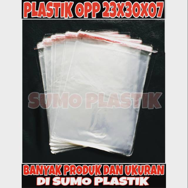 

PLASTIK OPP UK 23x30 TEBAL 07 !! ISI 100 LEMBAR