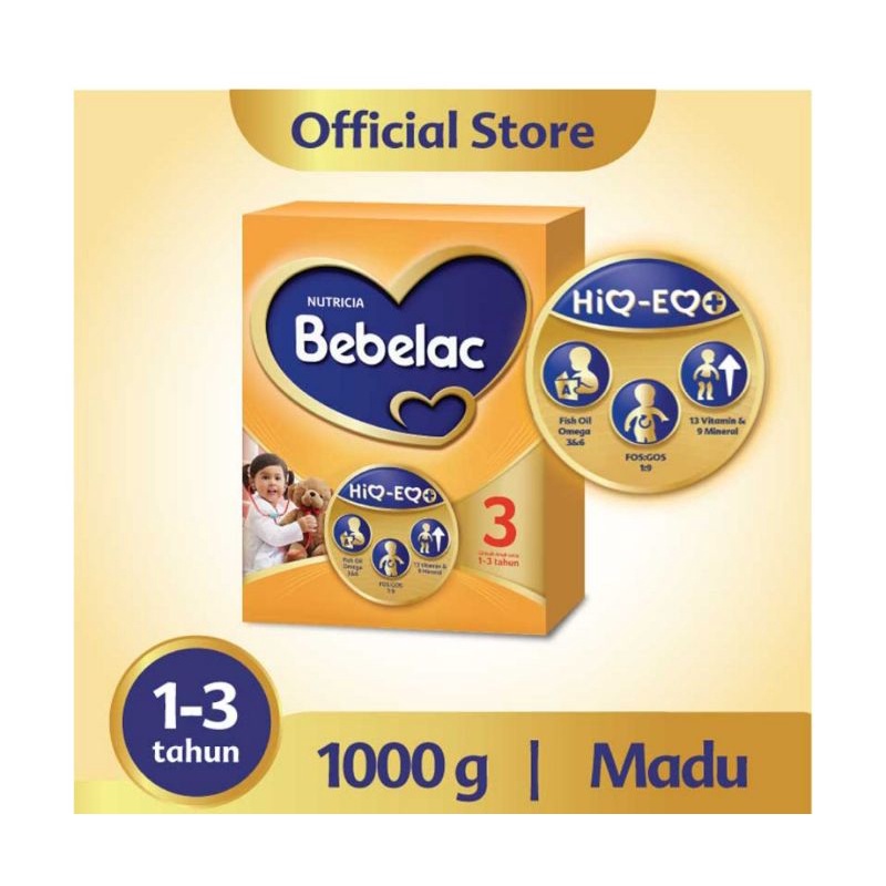 Bebelac 3 Susu Pertumbuhan Anak 1-3 Tahun Madu 1 kg