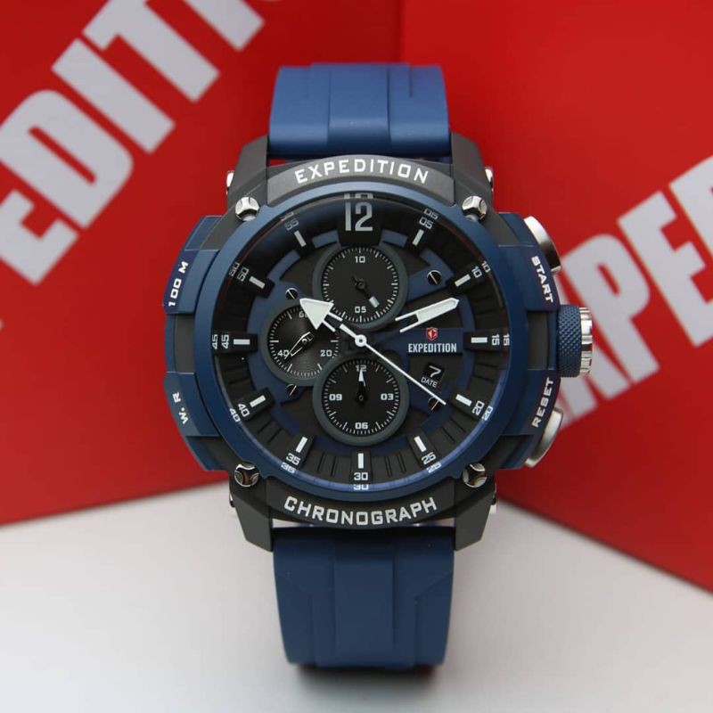 Jam Tangan Expedition E6781M Super Hero Series Blue Original