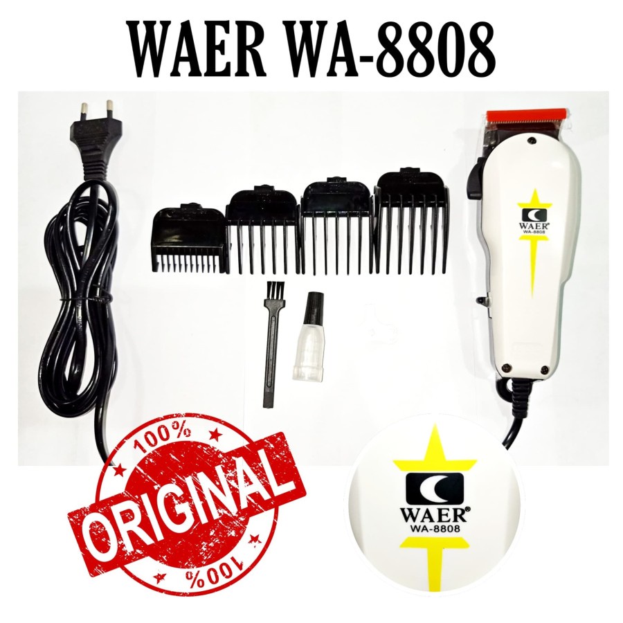 Cukuran Rambut Listrik WAER Professional HAIR CLIPPER WA-8808 ORIGINAL