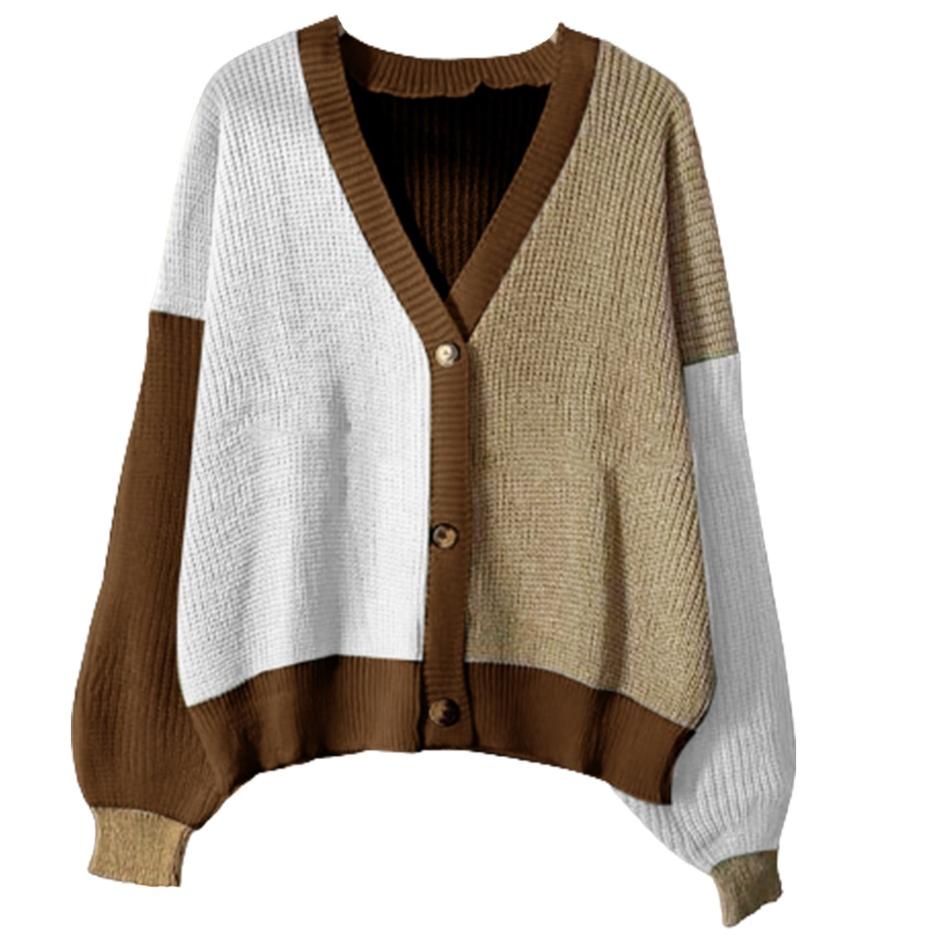 Langsung Atc Vallina Cardigan Two Tone Eireen Cardy | Kardigan Rajut Twist Tebal Knit Cardie Wanita 