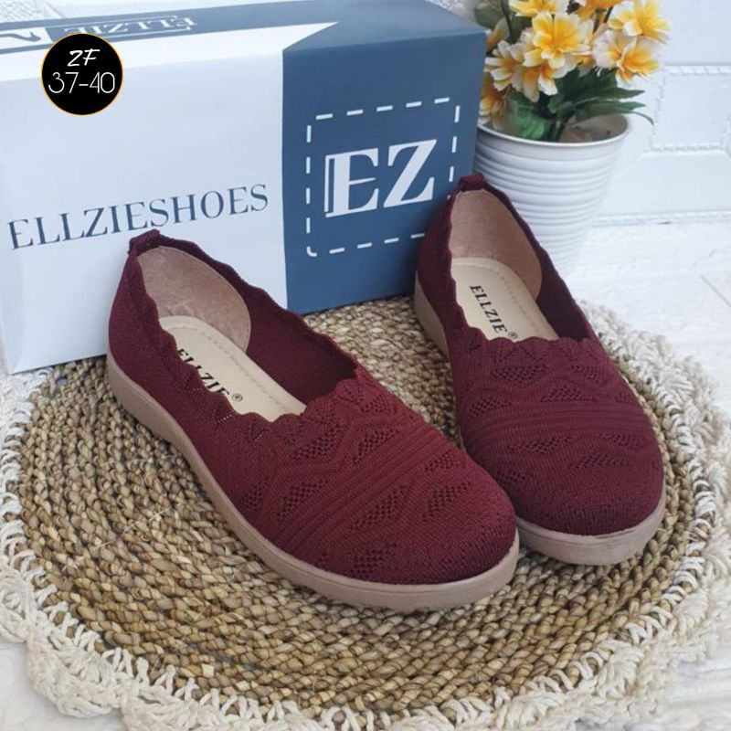 Elzie Slip On Rajut Import Sepatu Wanita