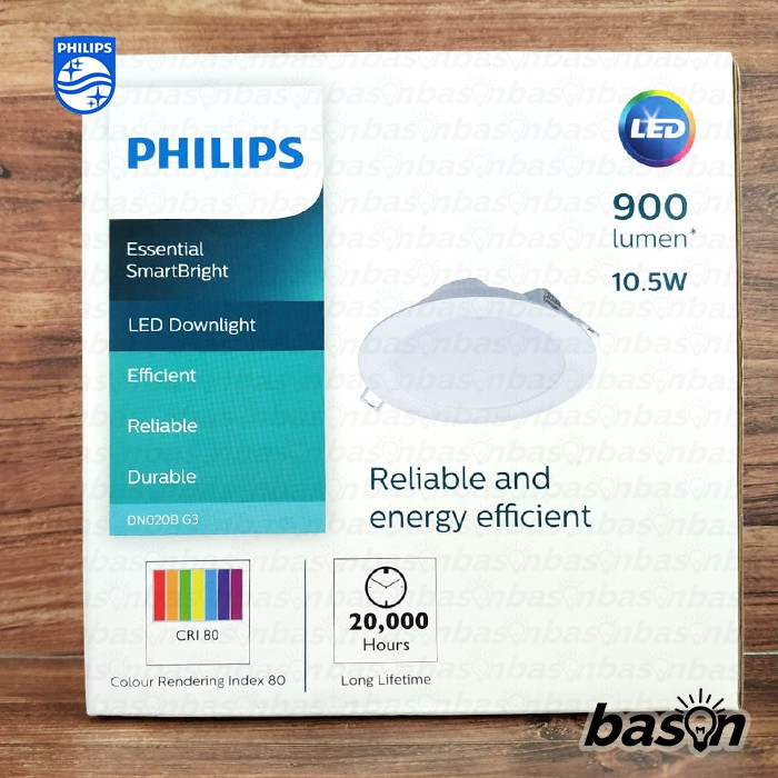 PHILIPS DN020B 10.5W LED9 5 inch / 125mm - LED Downlight pengganti G2 11W