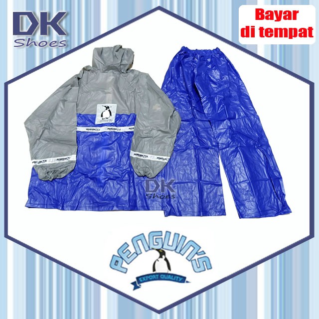 Jas Hujan Penguin's 369 XL Kombinasi / Jas Hujan Jaket Celana / Jas Hujan PVC