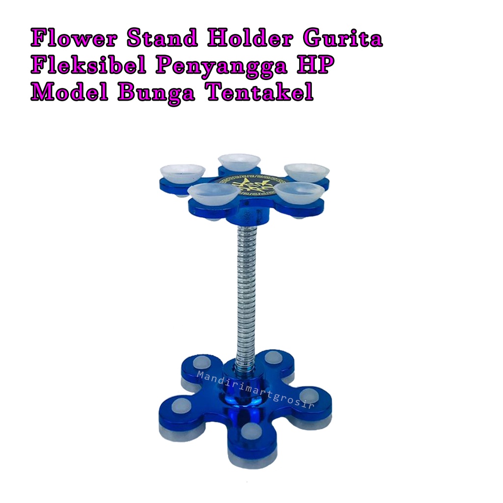 Flower Stand Holder Gurita* Fleksibel *Penyangga HP * Model Bunga Tentakel