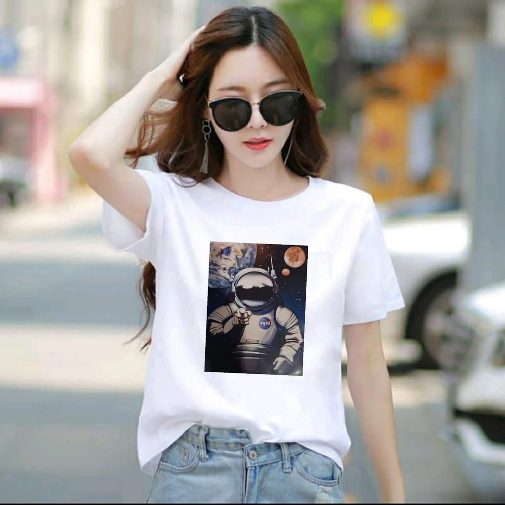 BAJU ATASAN TRENDY ASTRO GIRL PENDEK-KAOS DISTRO CEWEK KEREN KEREN LENGAN PENDEK MASA KINI DAN TERLARIS