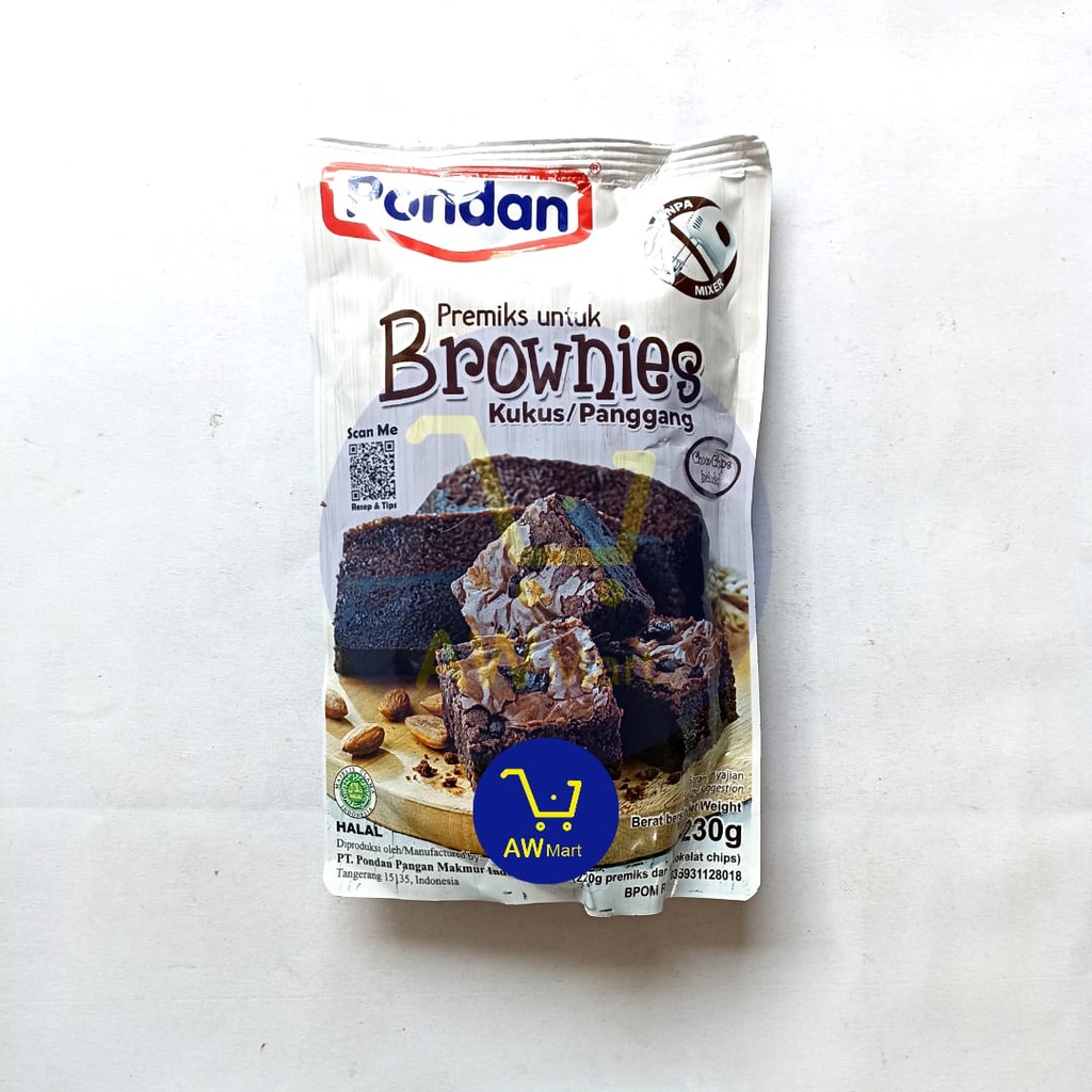 PONDAN BROWNIES KUKUS / PANGGANG 125GR - TEPUNG PREMIKS INSTAN