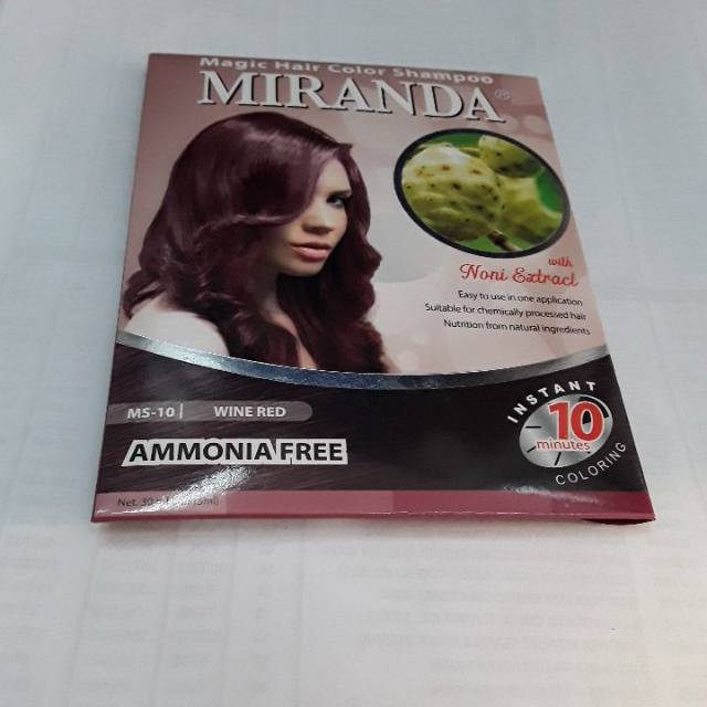 wine red hair color shampoo
