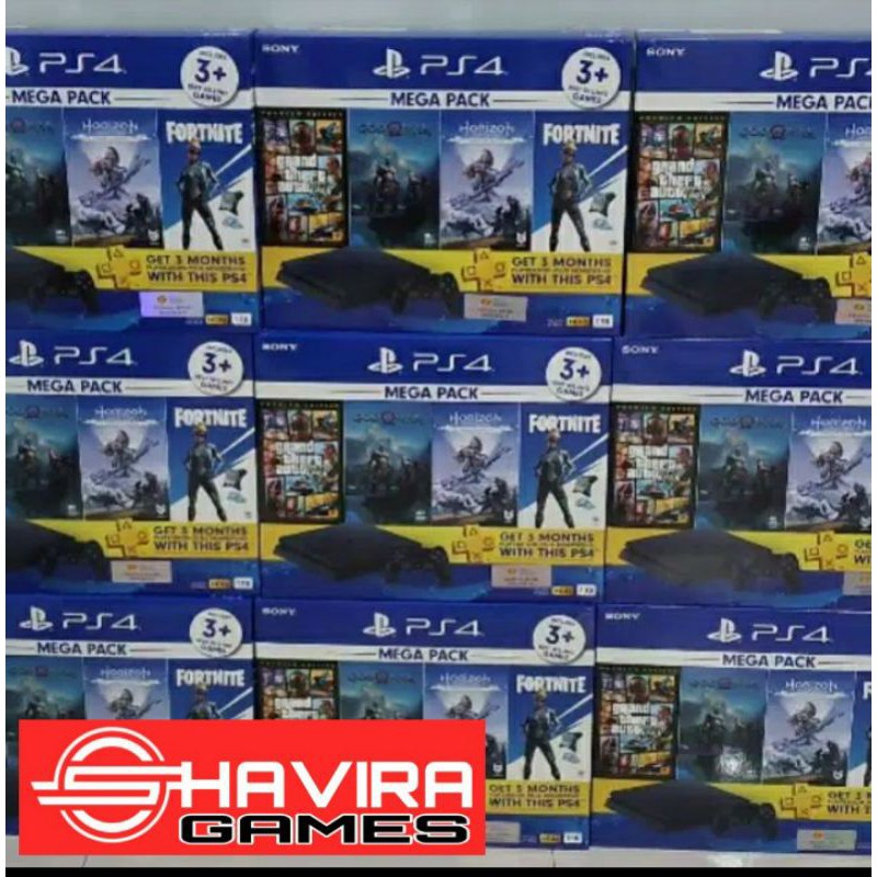 PS4 PS 4 SLIM SONY MEGAPACK2 LIKE NEW