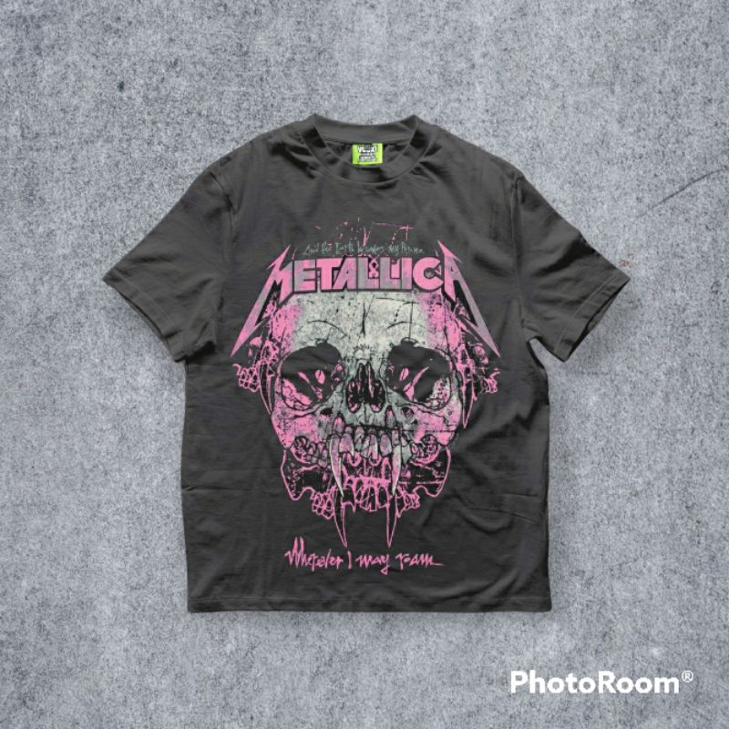 KAOS PRIA METALLICA / KAOS METALLICA TENGKORAK / KAOS DCDC / KAOS METAL OVERSIZE