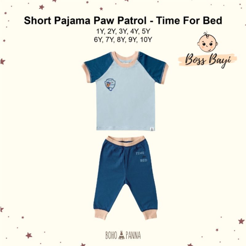 BOHOPANNA - Short Pajama Paw Patrol / Piyama Lengan Pendek+Celana Panjang Anak