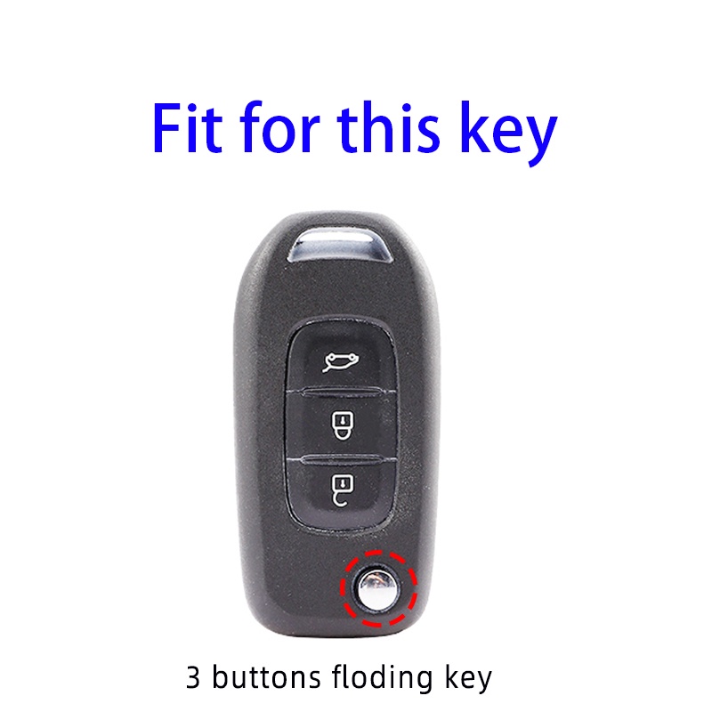 Casing Kunci Mobil Keyless 3 Tombol Untuk Renault Kadjar Captur Simbol Koleos Megane 2016 2017 2018