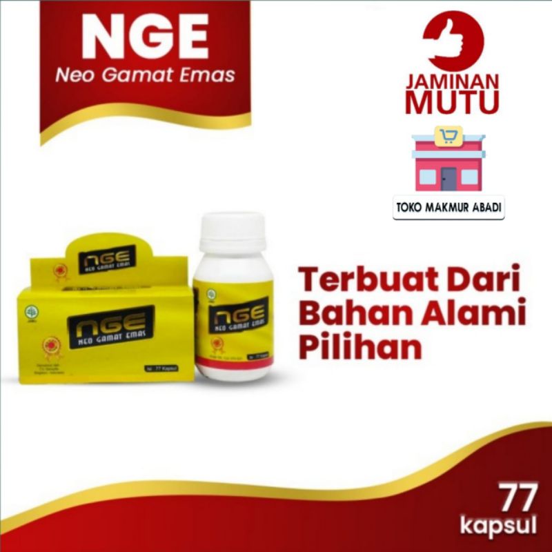 Neo Gamat Emas 77 Kapsul Original NGE Gamat Emas isi 77 Kapsul Asli