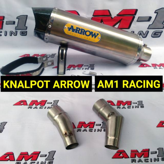 Knalpot Arrow Slip On Ninja250 Ninja 250 fi karbu Mono R25 