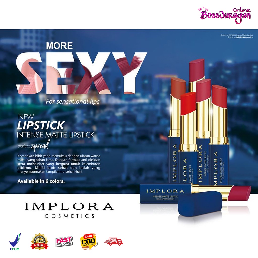 (BOSS) IMPLORA Intense Matte Lipstick / Implora intensif lipstik / Implora Lipstick Matte Intense