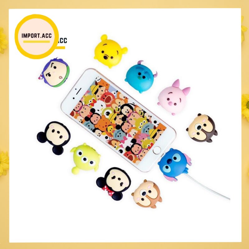 READY STOCK JKT| Cable Bite/Pelindung Kabel/Cable Saver/Cable Protector- Tsum Tsum