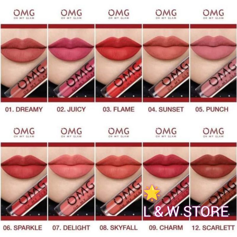 OMG Oh My GLAM Matte Kiss Lip Cream