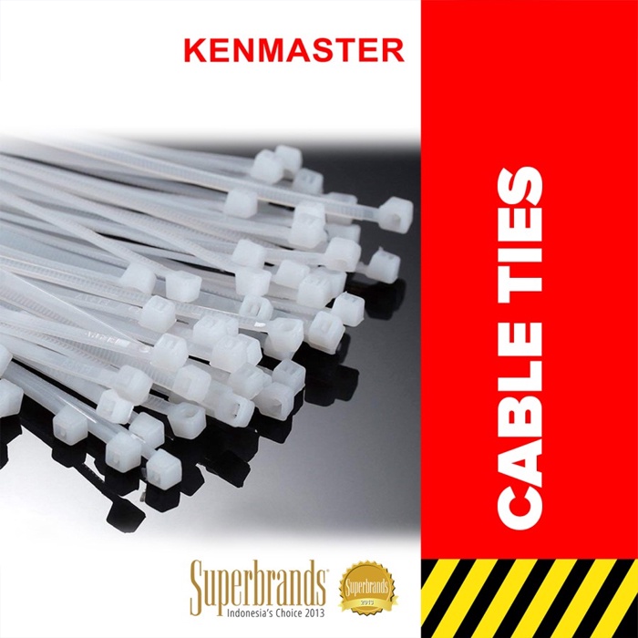 Kabel Ties uk 3.6x200 mm Kenmaster Nylon Cable Tie - Pengikat Kabel